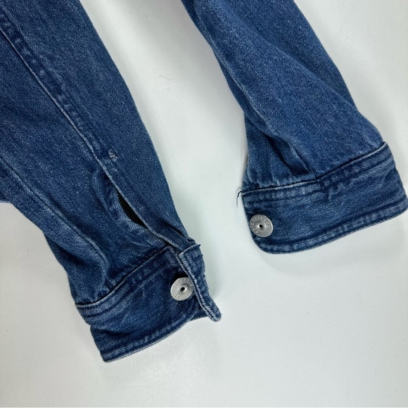 Girl’s Epic Threads Blue Jean Jacket w/studs Size Medium 100% Cotton Denim - Picture 7 of 7